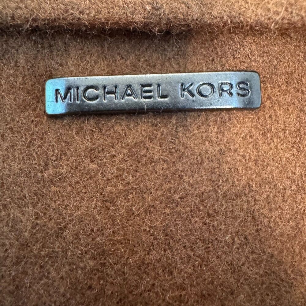 Michael Kors Men's Camel Brown Alhambra Wool Hipster Jacket Size Medium - Picture 7 of 9
